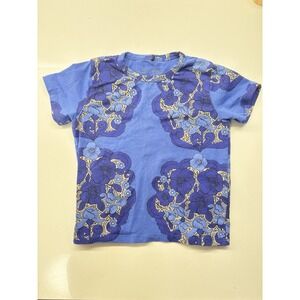 Mini Rodini Floral Top Shirt Sz 1.5-3 Year Toddler Baby Girl Boy  Organic Cotton